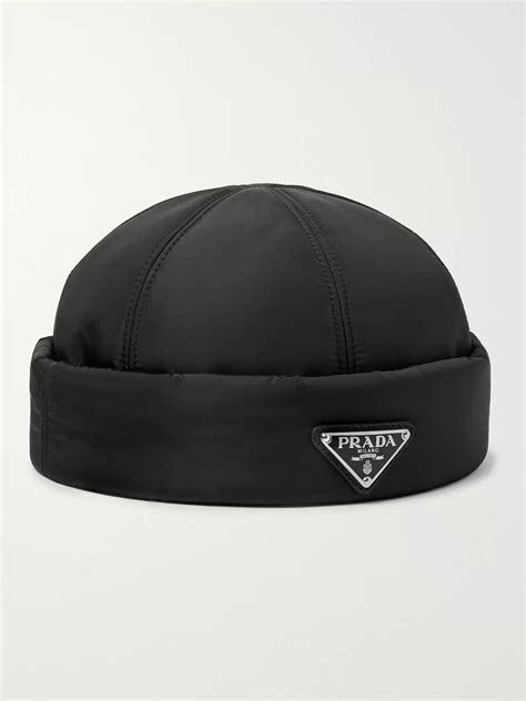 prada padded nylon hat|Prada fuzzy hat.